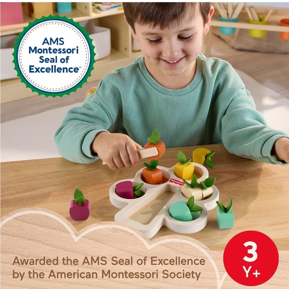 Fisher-Price Wooden Montessori Sorting Set - Picture 4 of 5